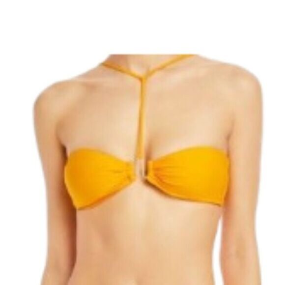 Cult Gaia Ceres Swim Top Boho Marigold Large NWT - Picture 1 of 2
